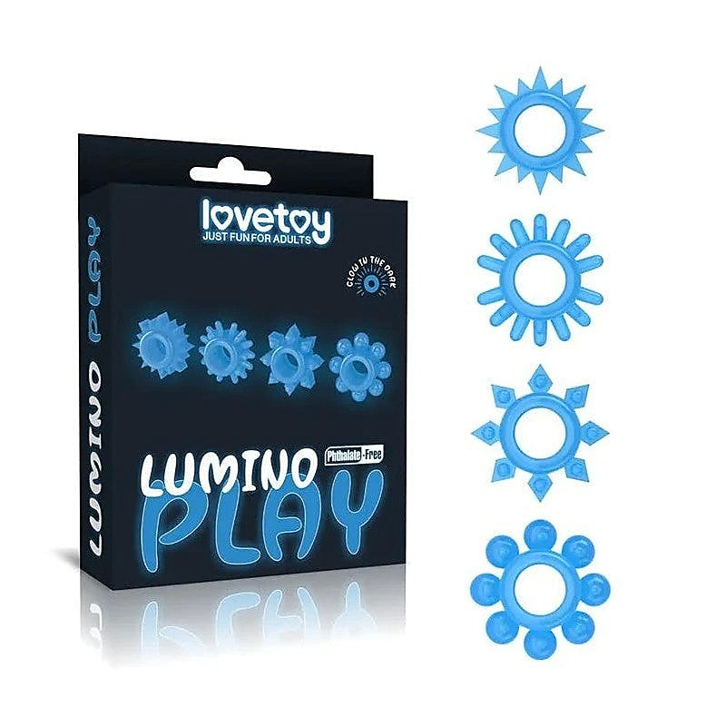 Lumino Play Glow Cock Ring Sets By Lovetoy - Cock Ring Sets