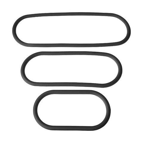 Xplay Silicone Thin Wrap Cock Ring 3 Pack by Perfect Fit - Cock Rings
