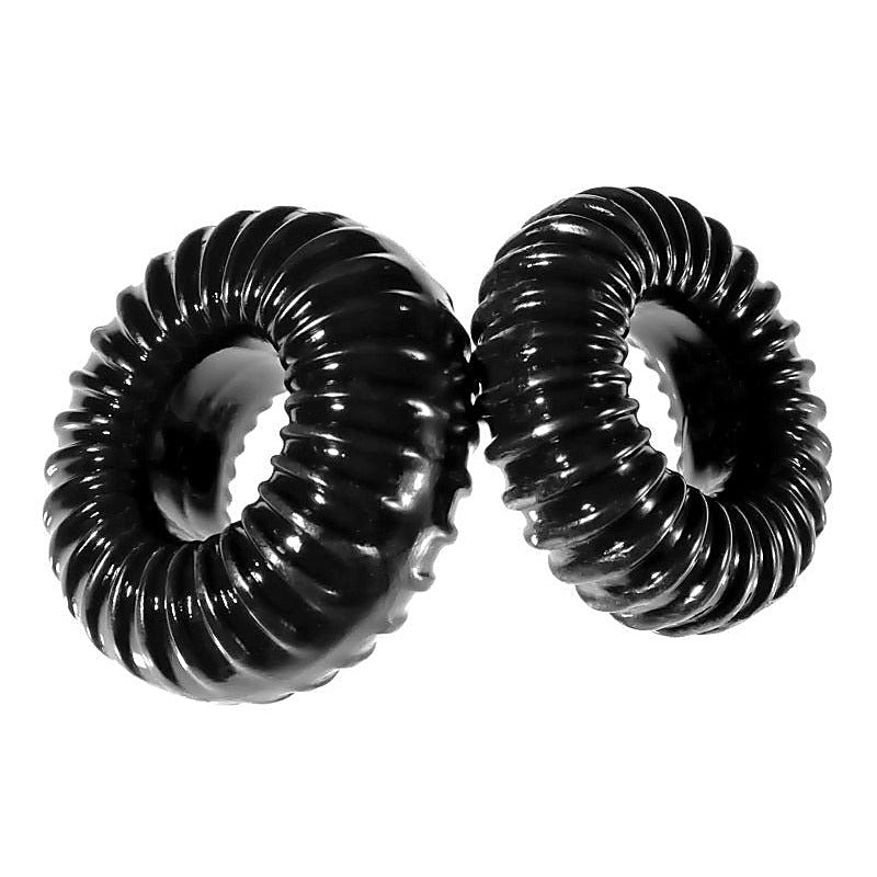 Xplay Ribbed Cock Ring Slim Pack by Perfect Fit - Cock Rings