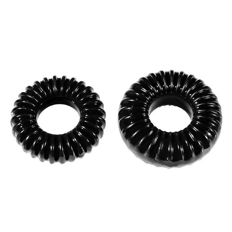 Xplay Ribbed Cock Ring Slim Pack by Perfect Fit - Cock Rings