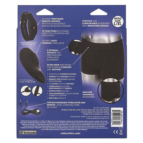 California Exotics Remote Control Boxer Brief Set - Strap On Sextoys