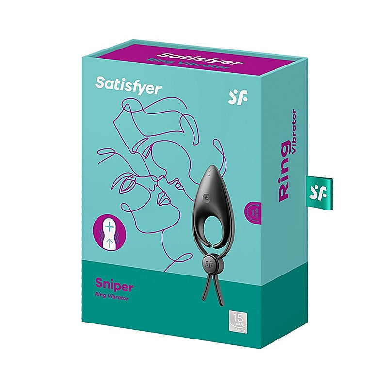 Sniper Silicone Male Penis Ring By Satisfyer - Ball and Cock Toys
