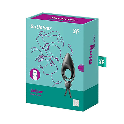 Sniper Silicone Male Penis Ring By Satisfyer - Ball and Cock Toys