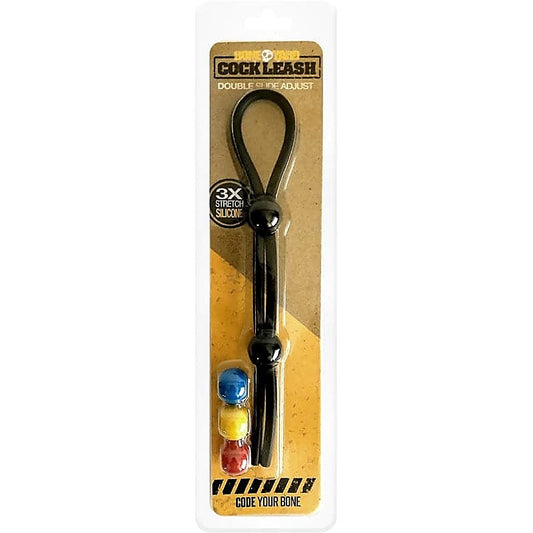 Boneyard Cock Leash Double By C1R Releasing - Stretchy Cock Rings