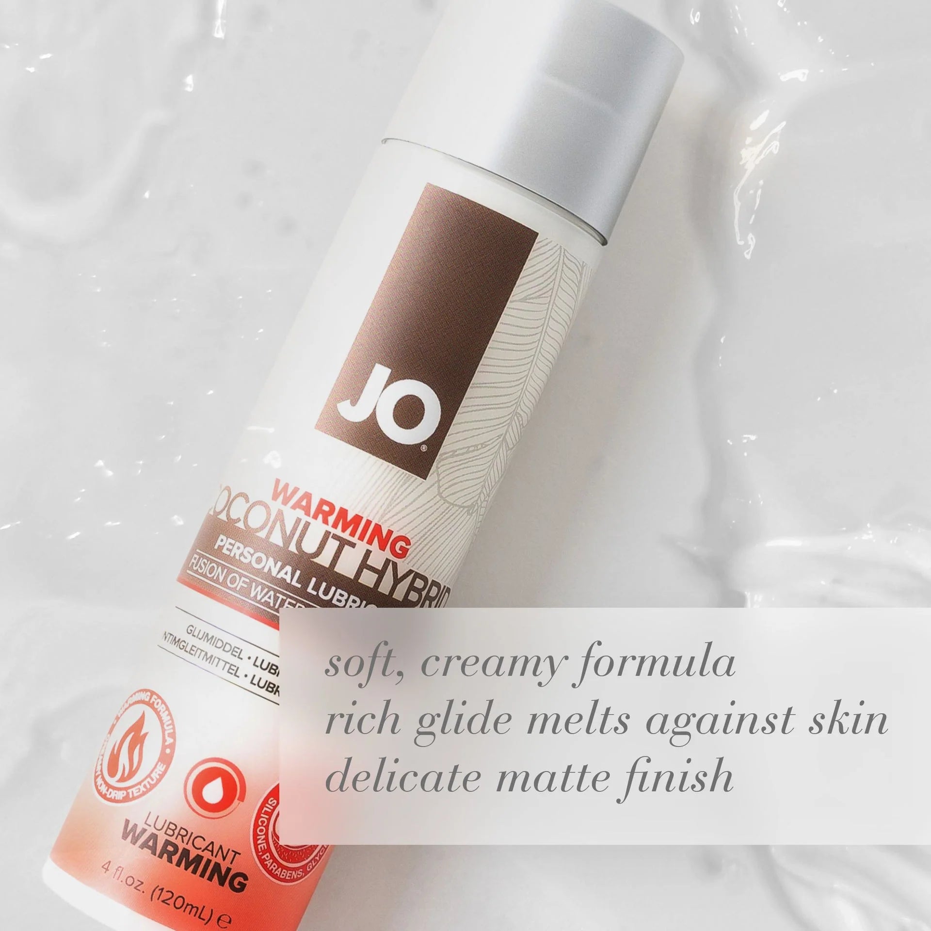 System JO Silicone Free Hybrid Warming Lubricant With Coconut 30ml - - Water Based Lubes