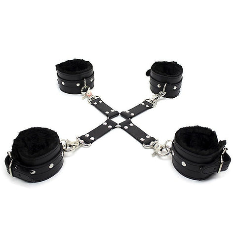 BDSM stuff Wrist and Ankle Hog Tie Set - Cuffs and Restraints