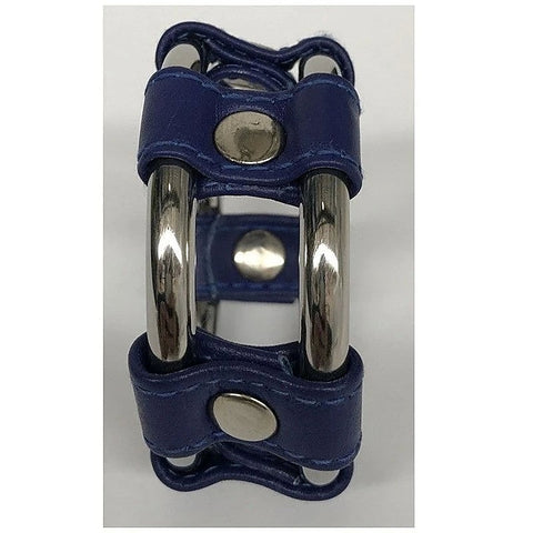 Plaintube Steel Double Cock Ring In Purple By Hell'S Couture - Cock Rings