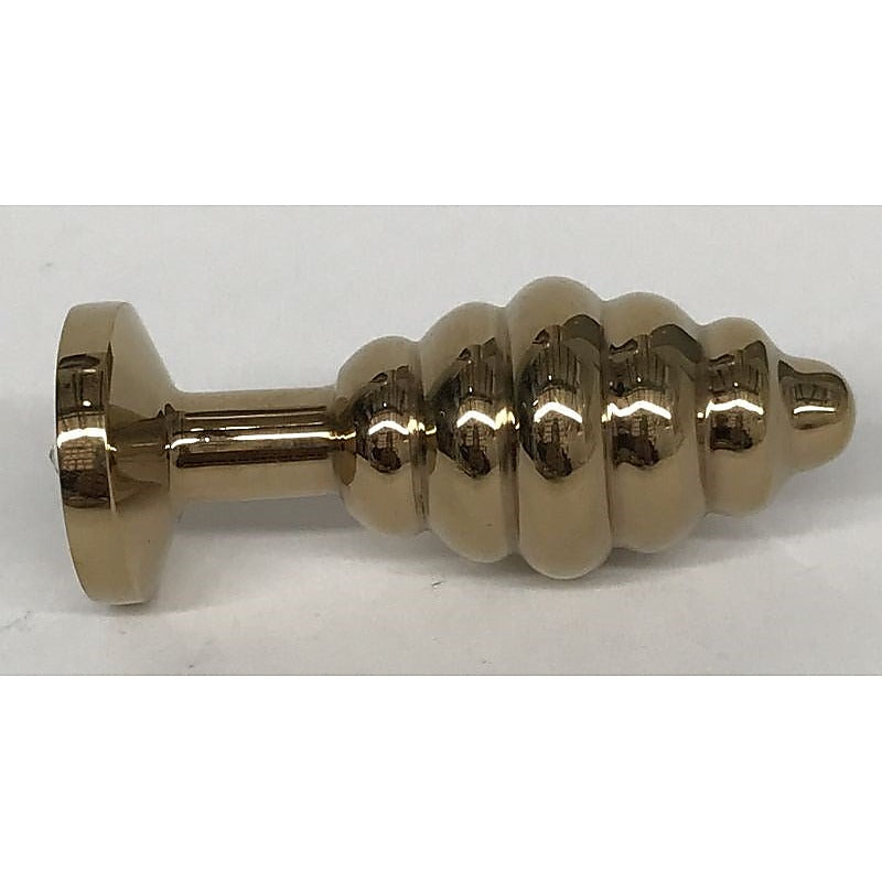Wild Passion Anal Plug Gold By Hell'S Couture - Steel Sex Toys