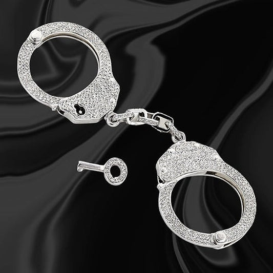 Babling Diamonte Handcuffs - G-Spot Vibrators