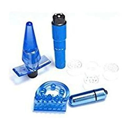 Buzz Love Kit Vibrating Toy Set Blue By Maxpassion - Sex Kits
