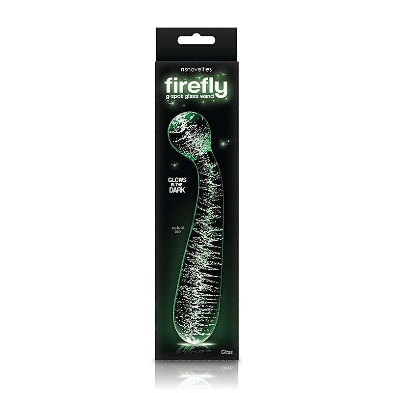 Firefly Glass G-Spot Wand Glow in the Dark - Glass Sex Toys