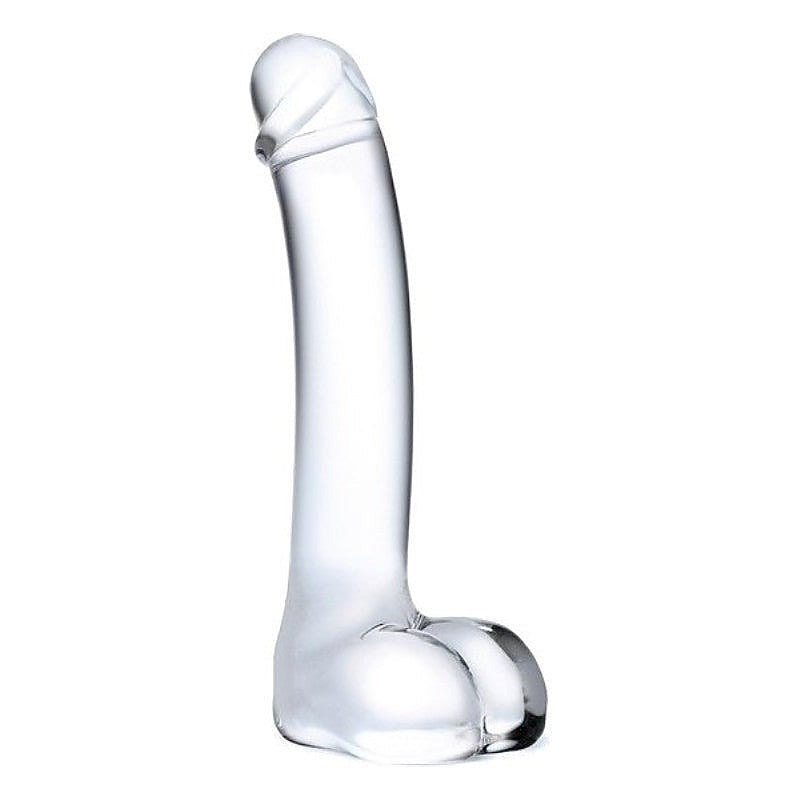 Glas Realistic Curved Glass G-Spot Dildo 7 inch - Glass Sex Toys