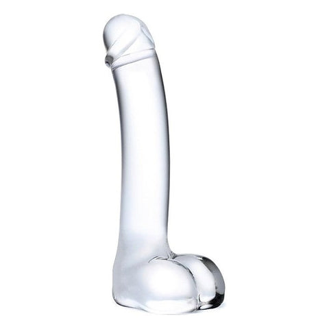 Glas Realistic Curved Glass G-Spot Dildo 7 inch - Glass Sex Toys
