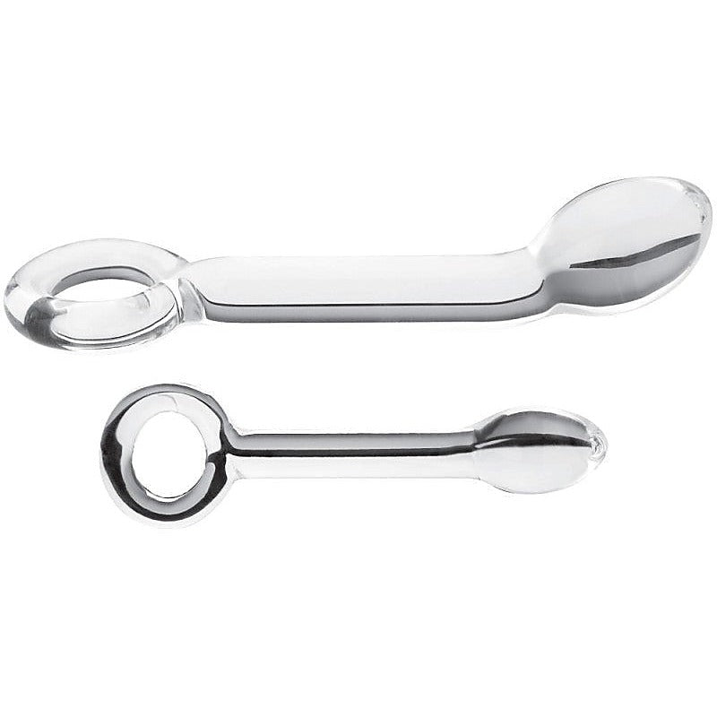 Blown Glass G-Spot Dildo with Loop - Bullet Vibrators
