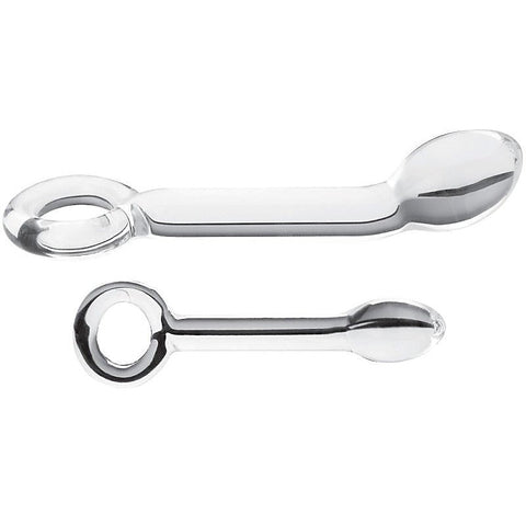 Blown Glass G-Spot Dildo with Loop - Bullet Vibrators