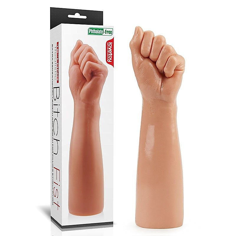King Sized 12'' Bitch Fist - Flesh - Realistic Dildos