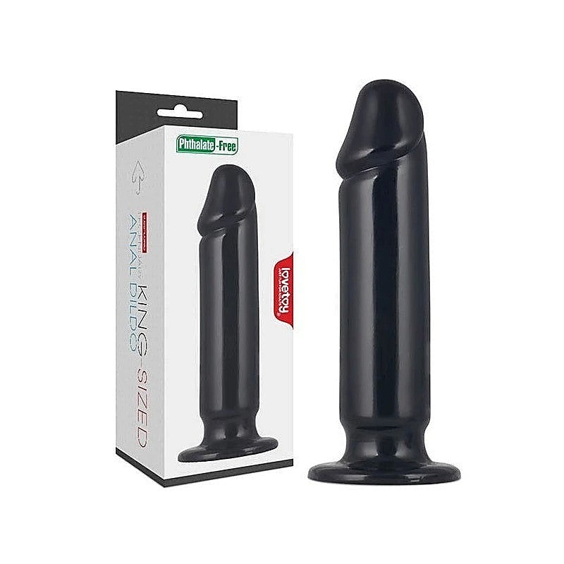 King Sized 9.25'' Anal Dildo - Black - Anal Dildos