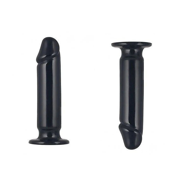 King Sized 9.25'' Anal Dildo - Black - Anal Dildos