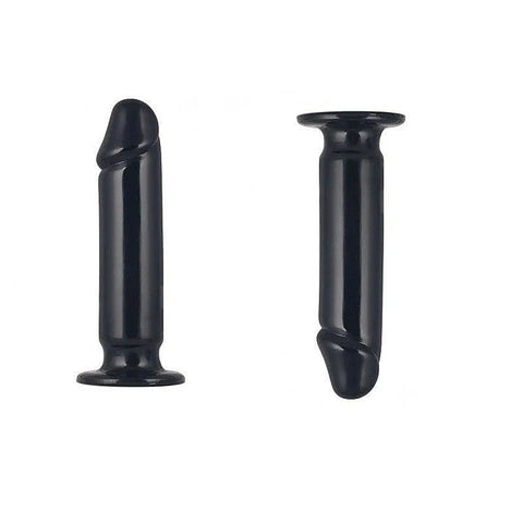 King Sized 9.25'' Anal Dildo - Black - Anal Dildos