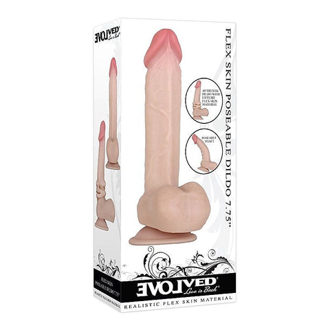 Evolved Flex Skin Poseable Dildo 7.75 Inch - Realistic Dildos