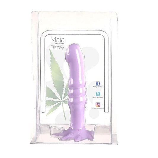 Maia DAZEY 420 Silicone Dildo - Purple - Non-Realistic Dildos