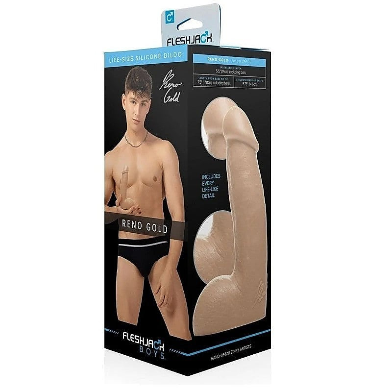 Fleshjack Boys Reno Gold Dildo By Fleshlight - Masturbators and Strokers
