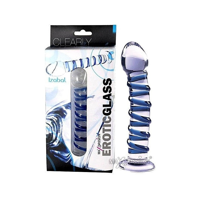 Swirly Glass Dildo by Maxpassion - Glass Sex Toys