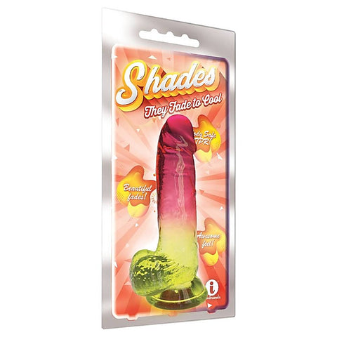 Shades 8 Inch Jelly Tpr Realistic Dong By Icon Brands - Realistic Dildos