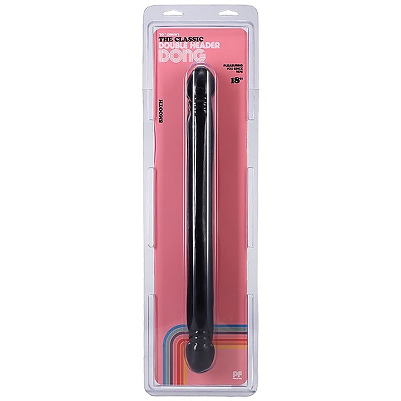 Smooth Double Header 18 Inch Realistic Dong By Doc Johnson - Double Ender