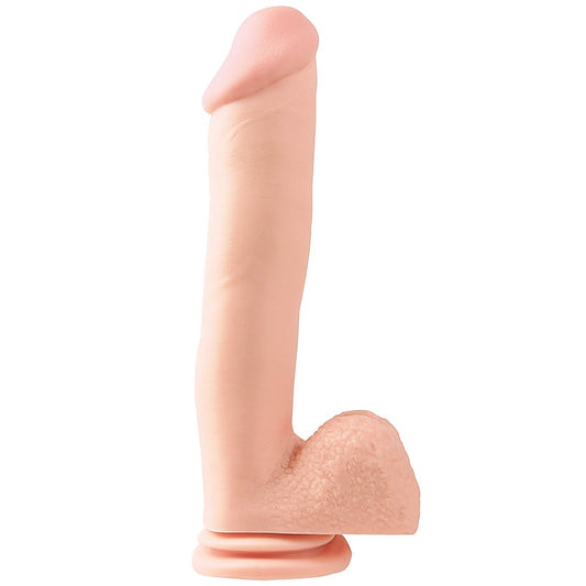Basix 12 Inch Realistic Dong With Suction Cup - Realistic Dildos
