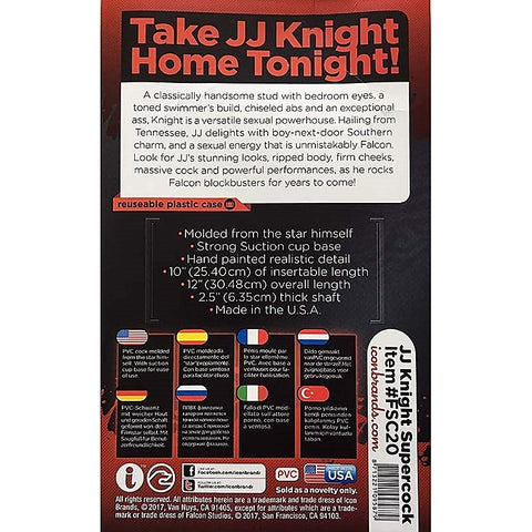 Jj Knight Supercock 12 Inch By Icon Brands - Realistic Dildos