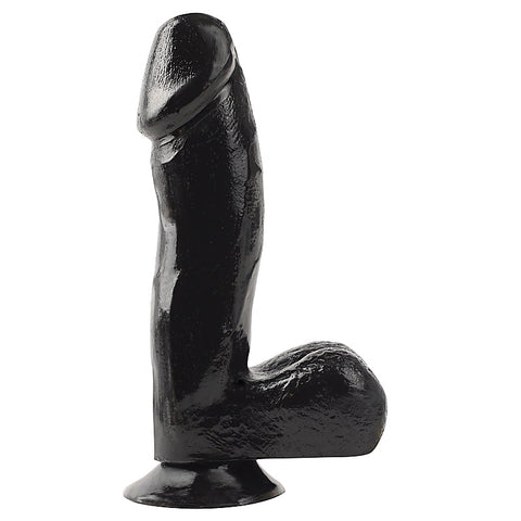 Basix 6.5 Inch Suction Cup Dong With Balls - G-Strings, Panties and Shorts