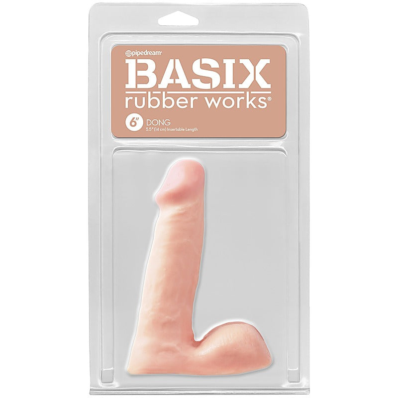 Basix Rubber Works 6 Inch Realistic Dong By Pipedream - Non-Realistic Dildos