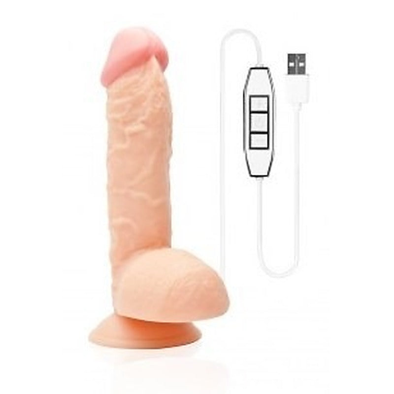 Wet Temper 7.5 Inch Veiny Vibrating Dong By Nanma - Vibrating Dildos