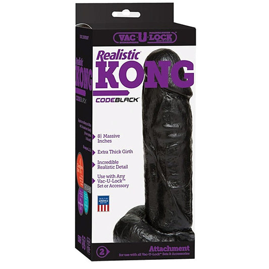 Code Black Realistic Kong By Doc Johnson - Realistic Dildos