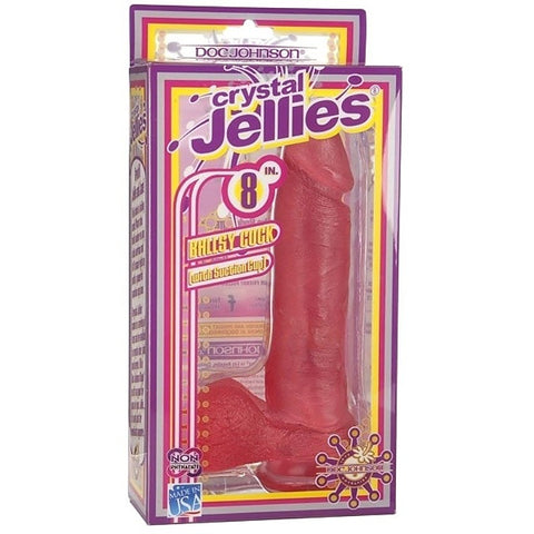 Crystal Jellies 8 Ballsy Cock With Suction Cup Base - Non-Realistic Dildos
