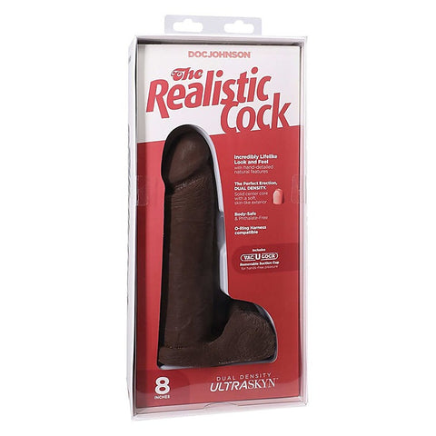 The Realistic Ur3 Cock With Balls 8 Inch By Doc Johnson - Realistic Dildos