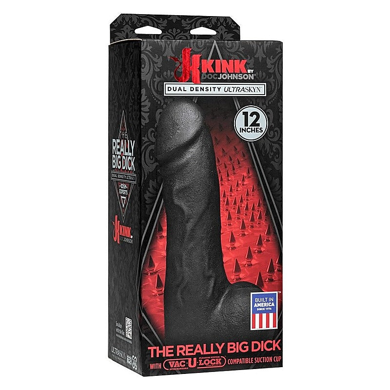 Kink The Really Big Dick 12 in. Black - Realistic Dildos