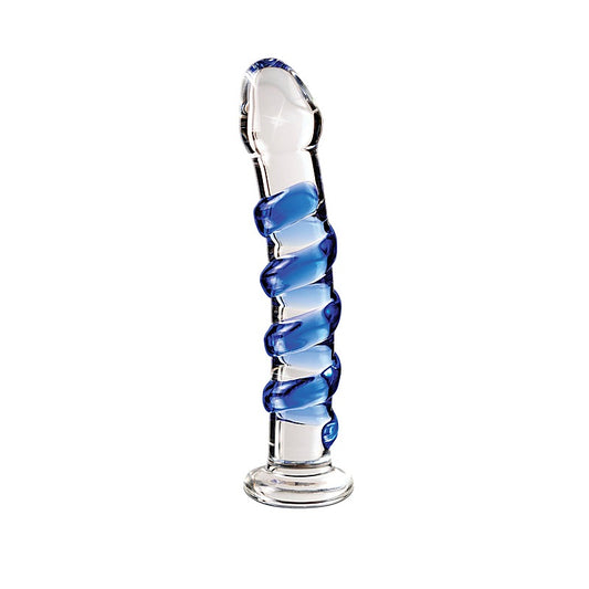 Pipedream Icicles No 05 Hand Blown Glass Dildo Massager - Glass Sex Toys
