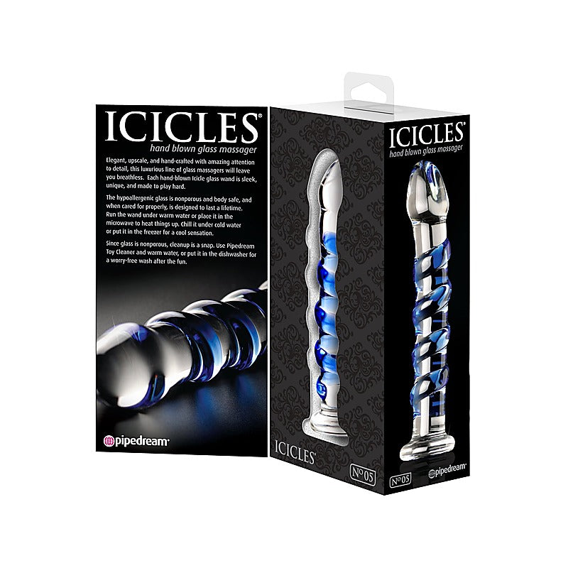Icicles No. 05 Hand Blown Glass Dildo By Pipedream Products - Glass Sex Toys