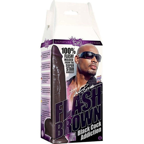 Flash Brown Black Cock Addiction By Icon Male - Realistic Dildos