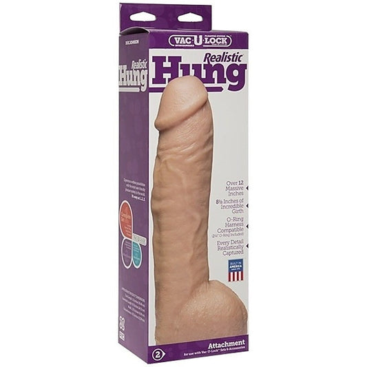 Vac-U-Lock Realistic Hung By Doc Johnson - Realistic Dildos