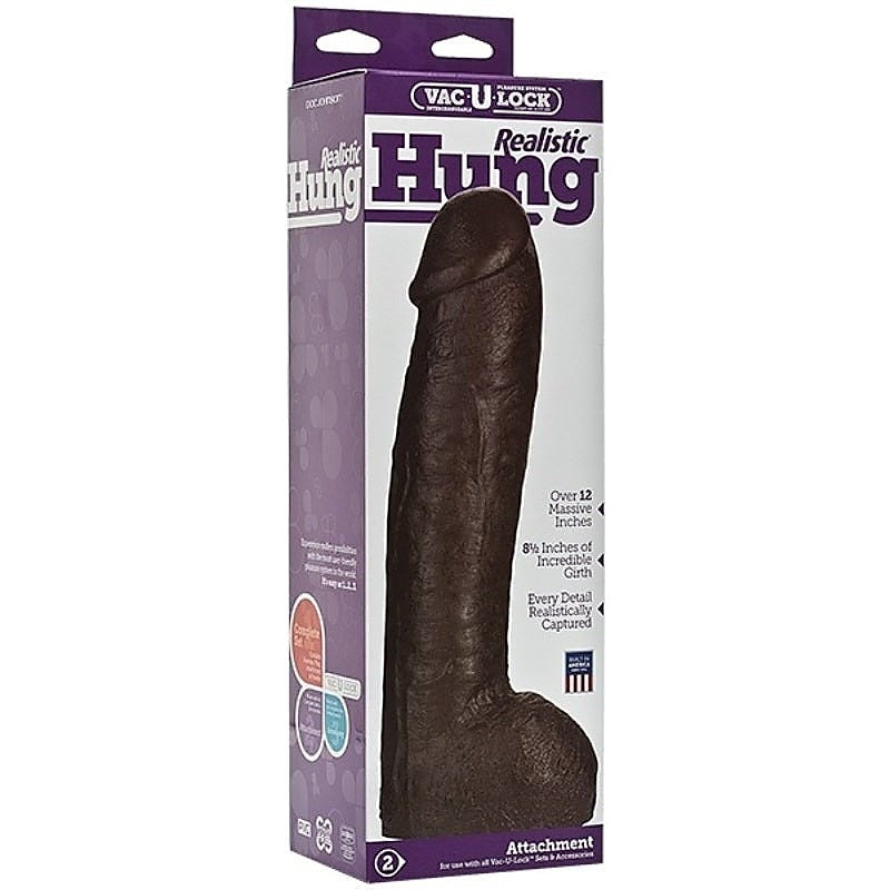 Vac-U-Lock Realistic Hung By Doc Johnson - Realistic Dildos