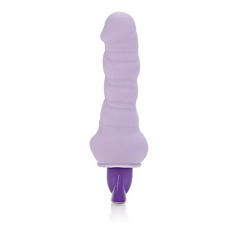 CalExotics 10 Function Pure Bendie Vibrating Dildo Purple - Realistic Dildos