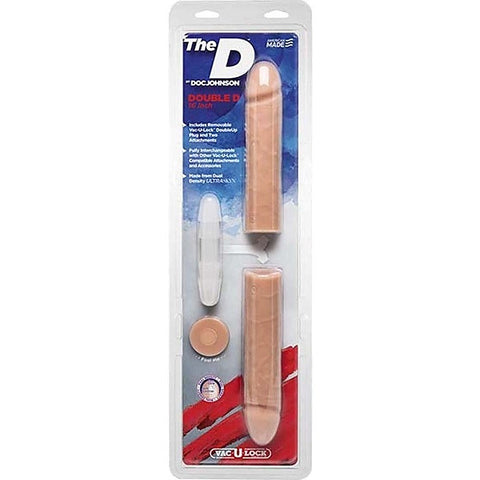 The Double D 16 Inch Vanilla By Doc Johnson - Realistic Dildos