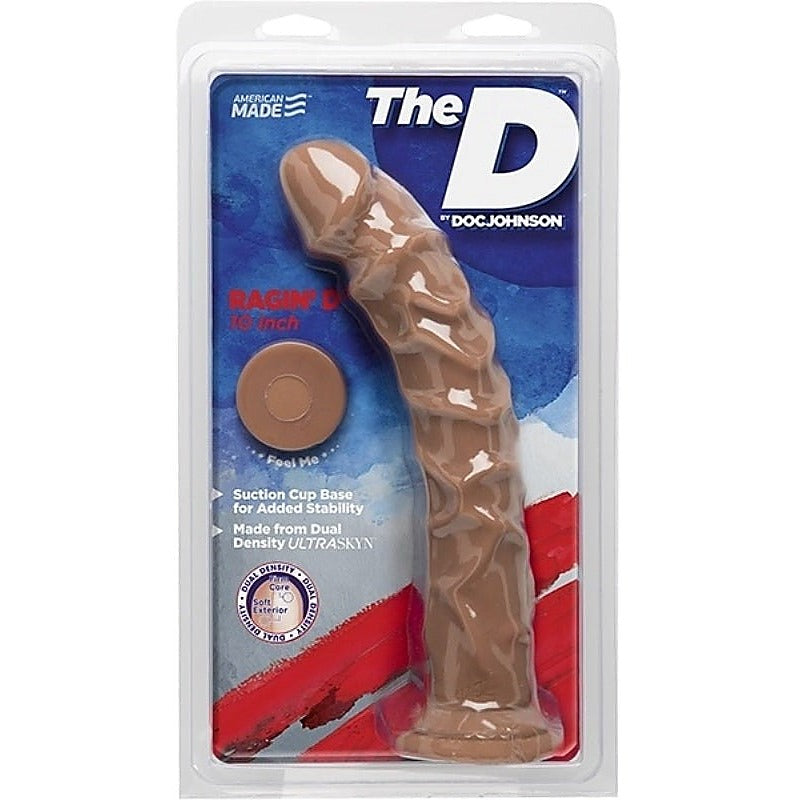 The D Ragin D Caramel 10 Inch By Doc Johnson - Realistic Dildos