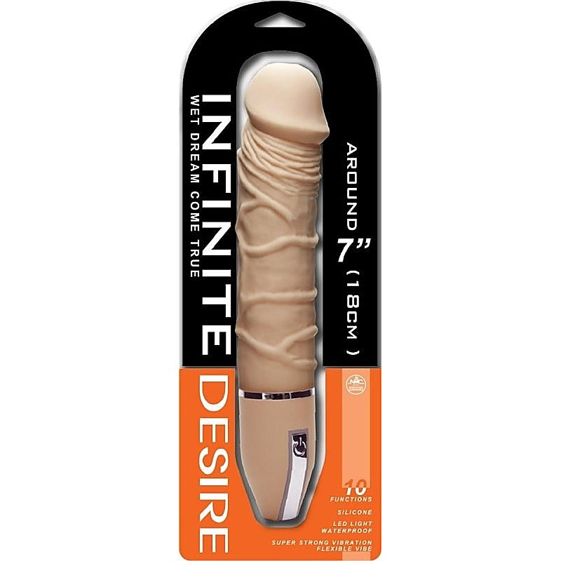 Infinite Desire 7" Silicone Vibrator By Nanma Corporation - Realistic Dildos