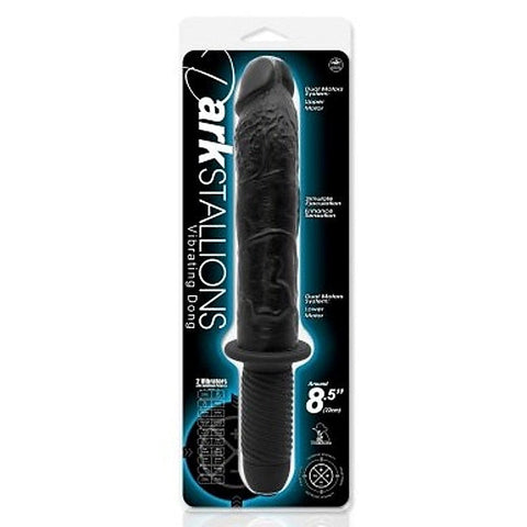 Dark Stallions 8.5 Vibrating Dong By Nanma Corporation - Clit Ticklers and Pulsators