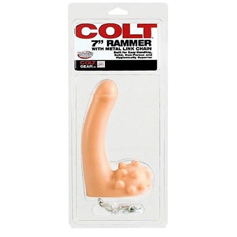 Colt 7 Inch Rammer With Metal Link Chain - Realistic Dildos