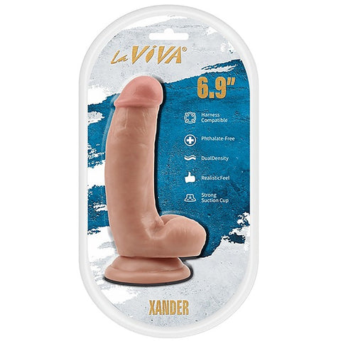 La Viva Xander 6.9 Inches Realistic Feel Dildo Flesh - Realistic Dildos
